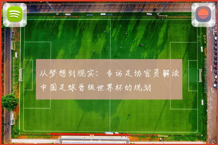 从梦想到现实：专访足协官员解读中国足球晋级世界杯的规划